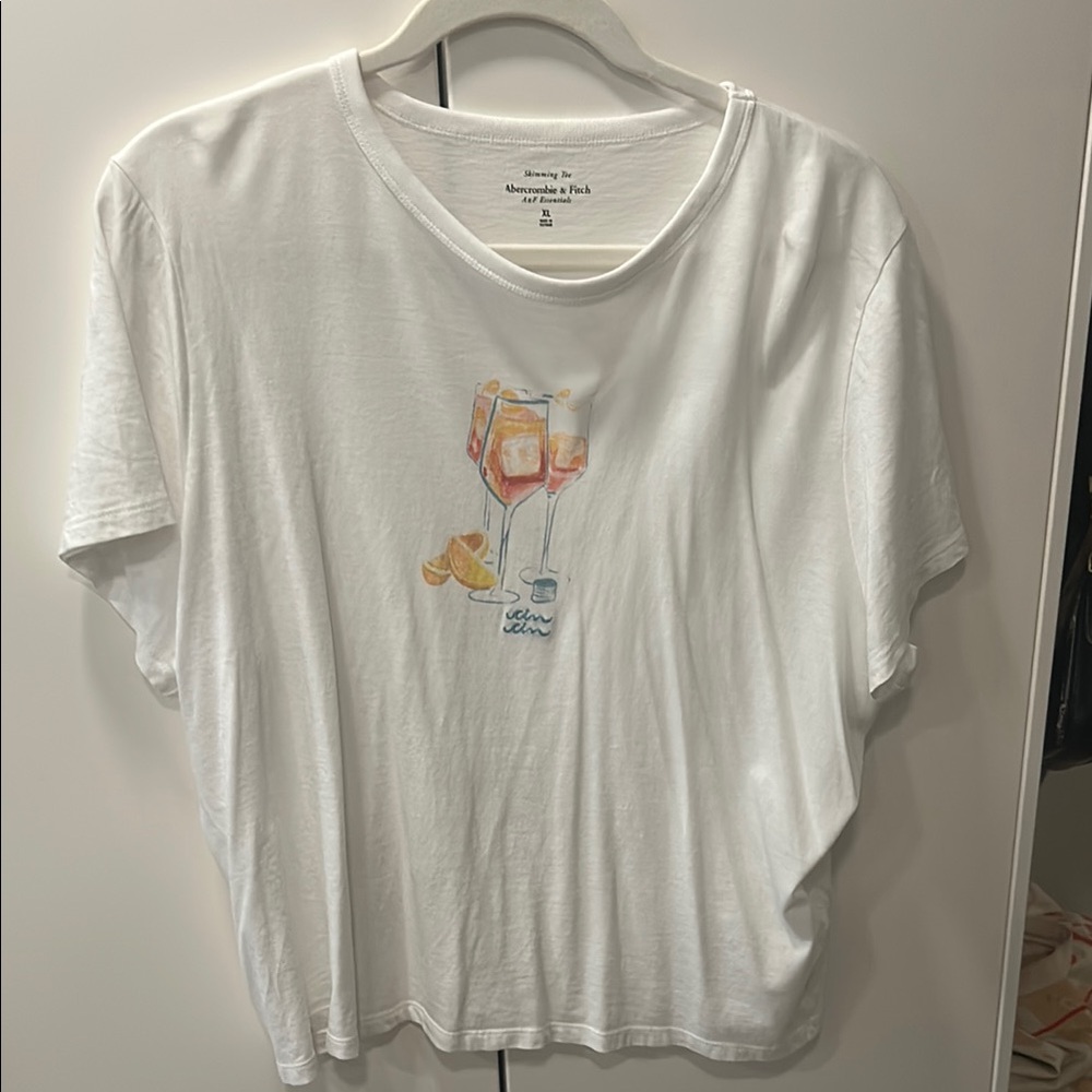 Abercrombie & Fitch Skimming Tee with Aperol Spritz